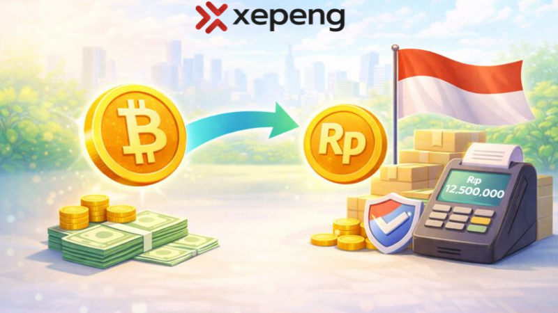Crypto to Rupiah Conversion for International Clients Paying Indonesian Merchants
